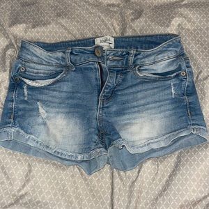 Light Blue Denim Shorts